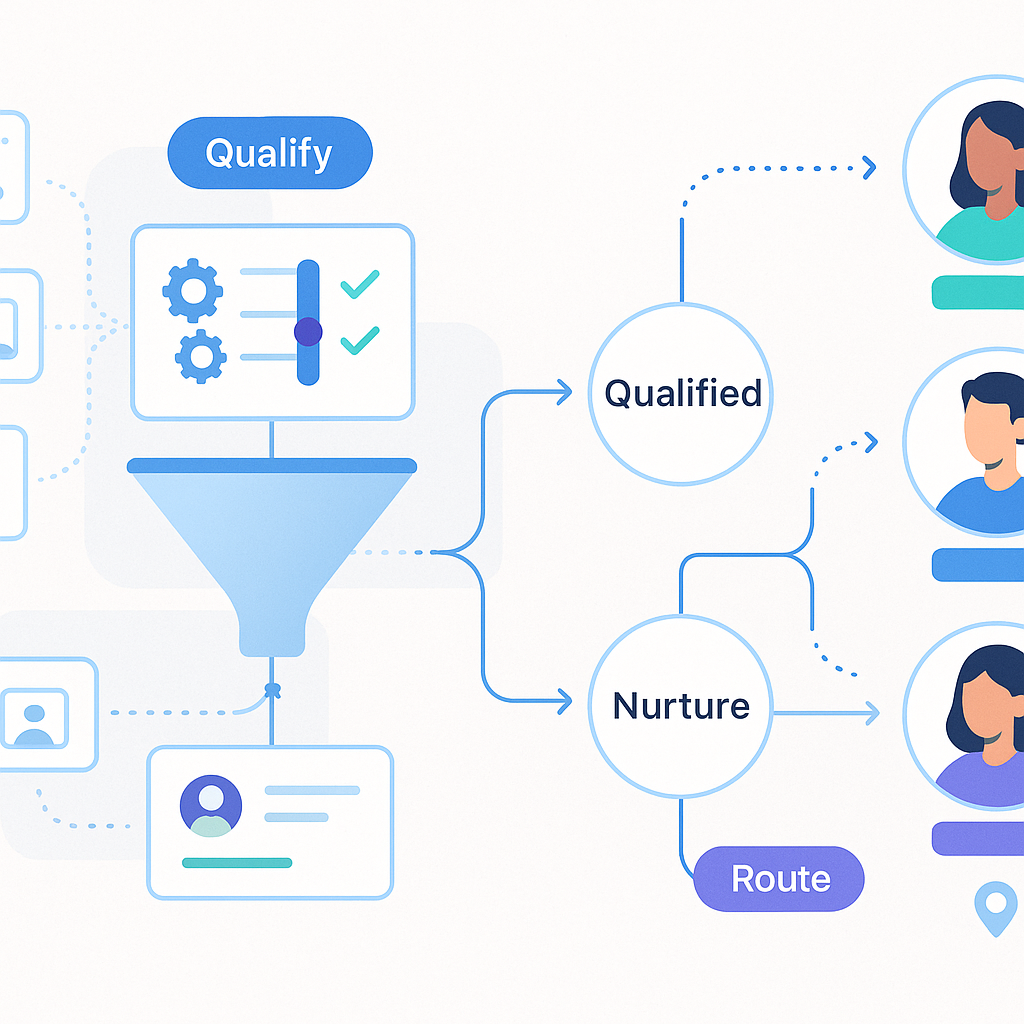 Lead qualification and routing automation